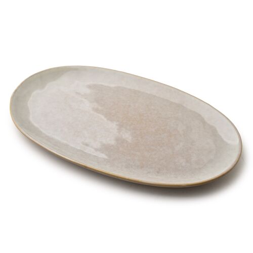 BASIC NATURE Ovalis Tál 40x24cm - Magas minőségű kerámia 136472621