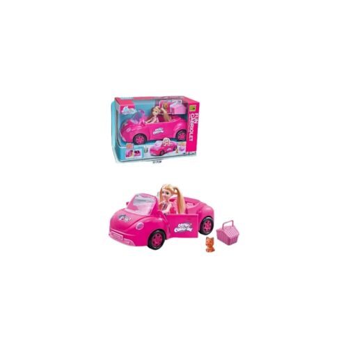 Fun Cabriolett  - Rózsaszín cabrio babával