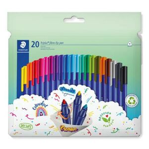 Faserstift-Set, 1 mm, STAEDTLER "Triplus 323", 20 verschiedene Farben 136480856 - Stifte & Bleistifte