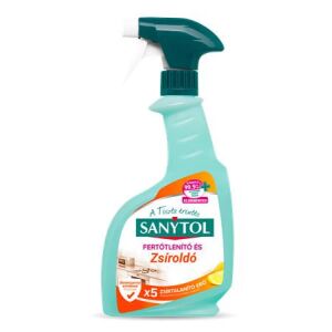 Konyhai fertőtlenítő- és zsíroldó spray, 500 ml, SANYTOL 136482279 - Takarítás