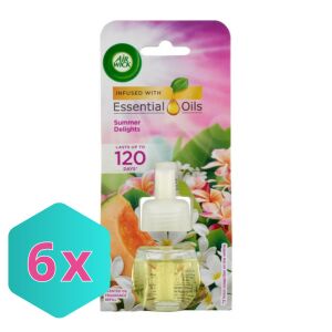 Air Wick elektromos illatosító utántöltő 19ml Summer Delights KARTON - 6 db 136482720 - Takarítás