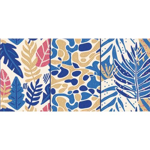 Diamond Dotz: Dotz Box, Sada na skladanie obrazu s kamienkami v tvare diamantov, Lístky, 20 x 40 cm