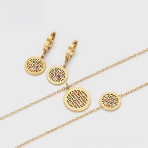 Emporia Aranyozott Ékszerszett - Nyaklánc, Fülbevaló, Karkötő, Medál - Kristályokkal 136496150 - Nőknek