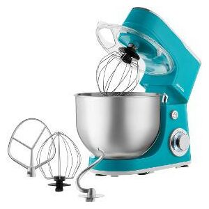 Sencor STM 3637TQ türkisfarbene Küchenmaschine mit Edelstahlschüssel und Zubehör - Küchenroboter