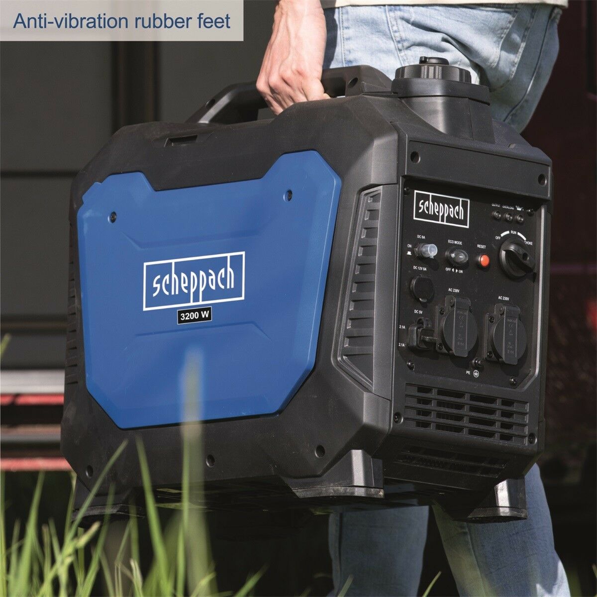 Scheppach SG 3500i - inverteres áramfejlesztő, 3500 W