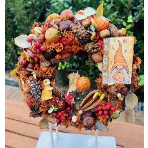 Mókusos ajtódísz őszi 143698937 - Ajtódísz