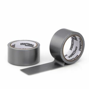 Bandă adezivă argintie Kraft&Dele, 48mm x 15m, pentru reparații și sigilare - Benzi adezive