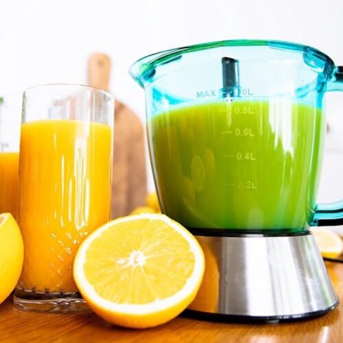 Royalty Line Citrusprés RL-CJ9404, 40 W, 1 l, Nyomásra indítható, 2 kúp, Rozsdamentes acél, Inox 136510262