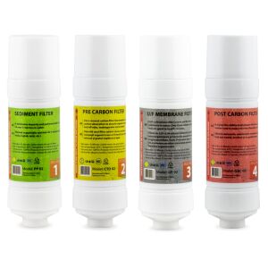 Zass vízszűrő cserekészlet, 4 darabos, üledék, előszén, membrán, utószén szűrők - Háztartási kisgép kiegészítő