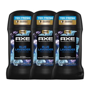 Axe Blue Lavender Deodorant Stick 3-Pack, Fine Fragrance Collection, 72H Fresh - Axe