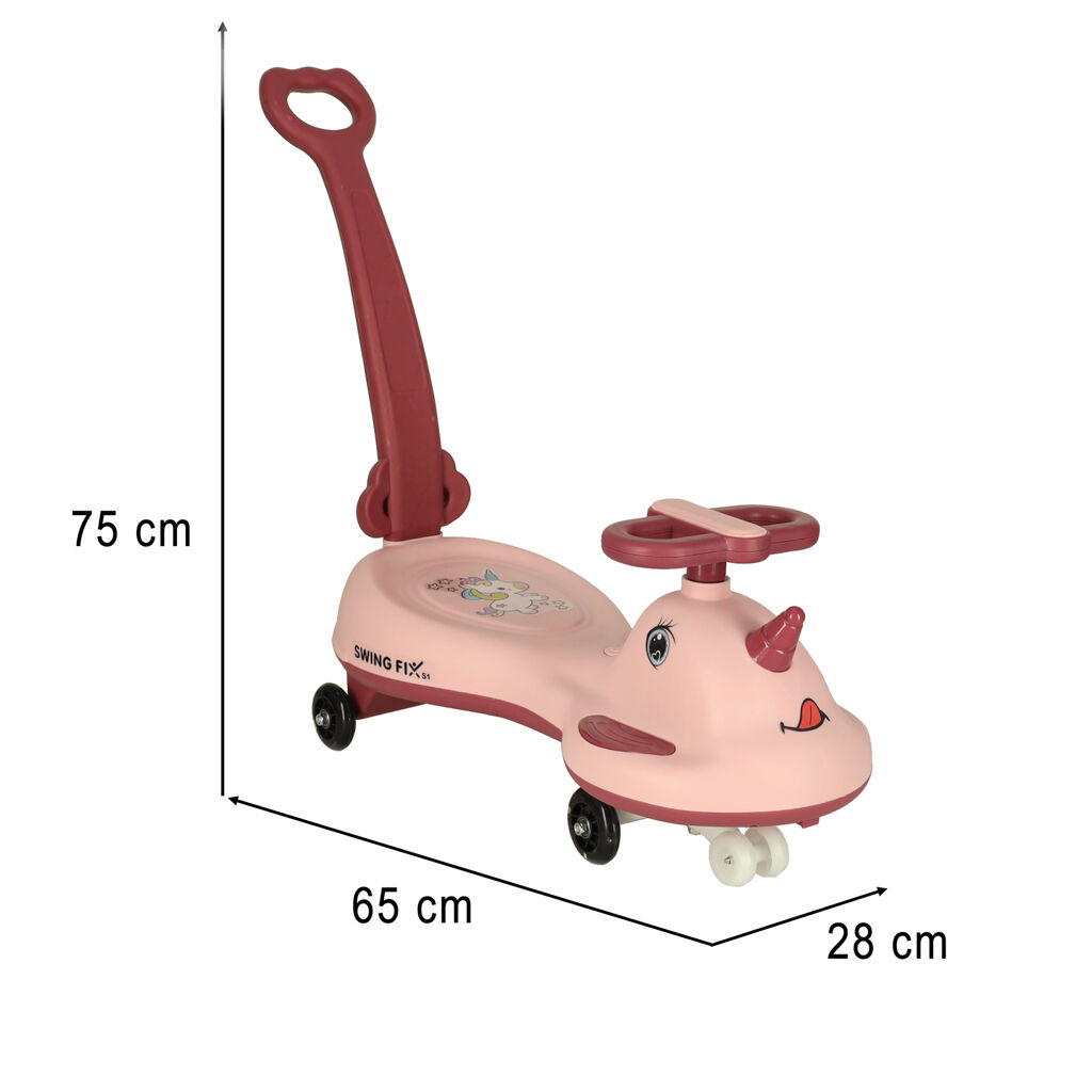 LED Swing FIX S1 gravitációs roller fogantyúval rózsaszín max 65kg