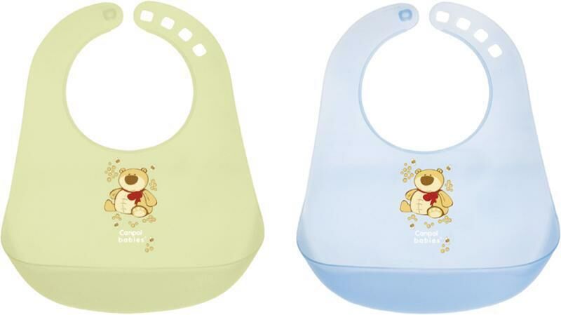 CANPOL BABIES Műanyag előke-fiú-különböző fajták