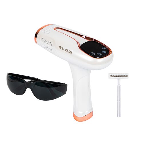 BLOW IPL epilator kit with safety glasses and razor for hair removal