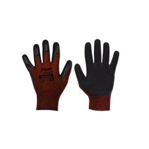 Védőkesztyű 11 FLASH GRIP RED, latex. 136529927 - Munkavédelmi kesztyű