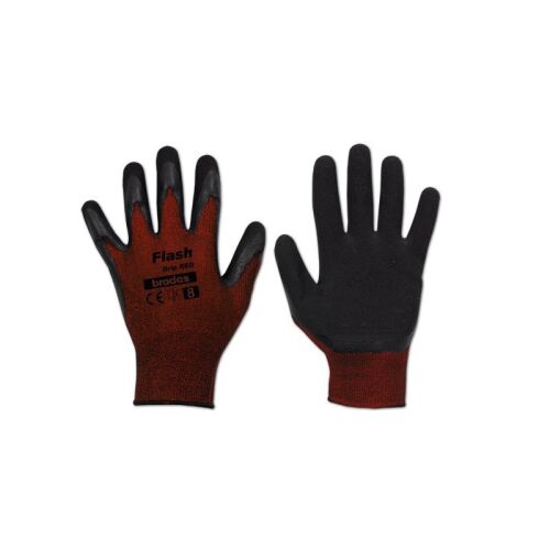 Védőkesztyű 8 FLASH GRIP RED, latex. 136529928