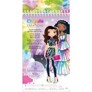 Crayola Creations: Glam zestaw do projektowania ubrań z naklejkami 136530248 - Książka