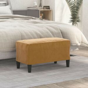 barna bársony pad 70x35x41 cm 136567297 - Lábtartó, puff