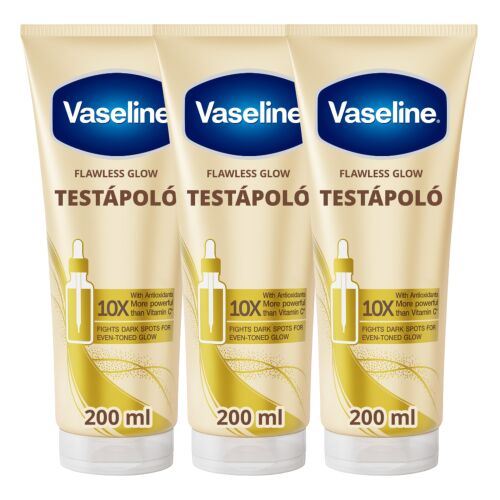 Vaseline Flawless Glow Serum Body Lotion 3x200ml