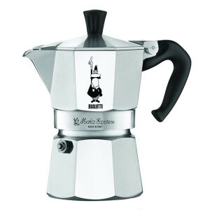 Bialetti Moka Express Ezüst Alumínium Kotyogós Kávéfőző - 3 személyes 136583798 - Kotyogós kávéfőző