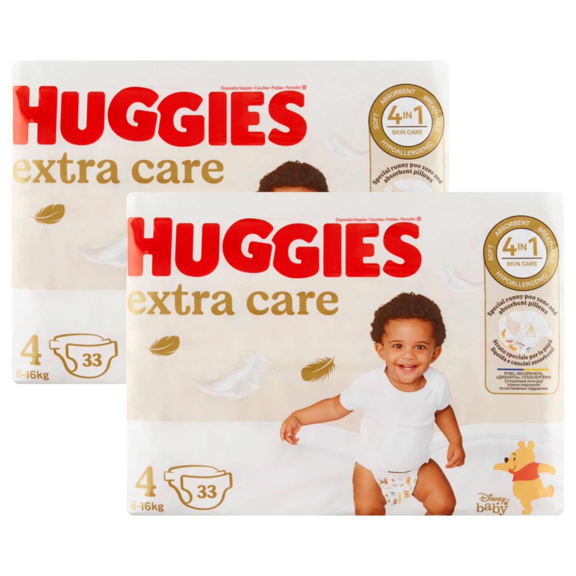 Huggies Extra Care Nadrágpelenka 8-16 kg Maxi 4 (2x33db)