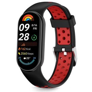 TECH-PROTECT ICONBAND AIR XIAOMI SMART BAND 8 / 9 / 10 / NFC BLACK/RED 136599553 - Pasek do inteligentnego zegarka