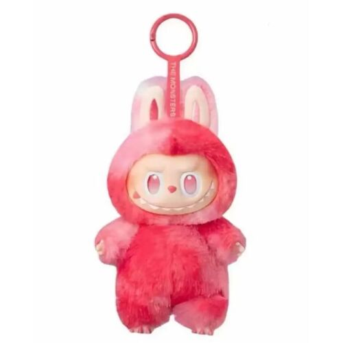 Labubu 3.0 Macaroon червена плюшена кукла с ключодържател
