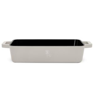 Zománcozott öntöttvas tálca fülekkel 30 cm, 3L Sahara Berlinger Haus BH 6529 krémszínű