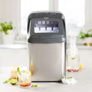 DOMO Ice Maestro jégkockakészítő gép rozsdamentes acélból italokkal - Jégkocka készítő gép