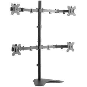 LogiLink Sit-stand workstation monitor desk mount, tilt -15/+15, swivel -90/+90, level adjustment (BP0046) 136611711 - Monitortartó és állvány