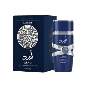 Asad Zanzibar by Lattafa Woda perfumowana dla mężczyzn, butelka 100ml i pudełko - Lattafa