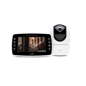 Nuvita 3045 videós bébiőr szülői egységgel, amely a kiságyban lévő babát mutatja - Nuvita