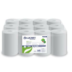 Kéztörlő, tekercses, 2 rétegű, LUCART, "Eco CF 14", fehér 136614975 - Papírtörlő
