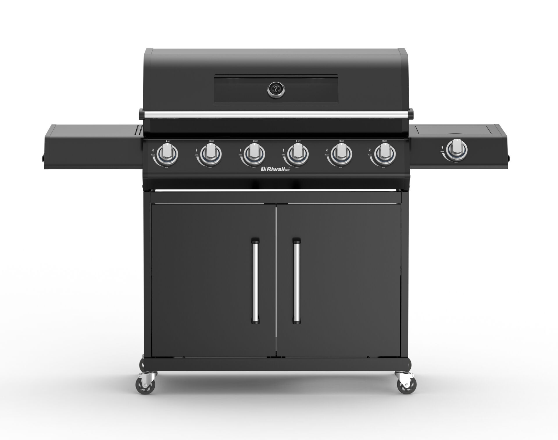 Riwall PRO RGG 61 EXL prémium gázüzemű grillsütő 24 kW, 6+1 gázégővel