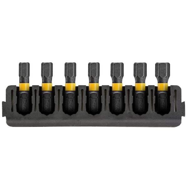 DEWALT Tartozékkészlet, 25 mm 7 részes hegytartó