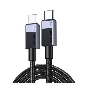 UGREEN L524 adatkábel Type-C - Type-C, cipőfűző, SÖTÉTSZÜRKE 136629333 - Ugreen