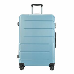 BONTOUR SPINNER veliki ledeno plavi kofer s dvostrukim kotačima, pogled sprijeda - Kofer