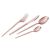 Close-up of Berlinger Haus rose gold cutlery set