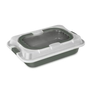 Berlinger Haus BH 8637 téglalap alakú sütőlap műanyag fedéllel, zöld matt 140685283 - Berlinger Haus