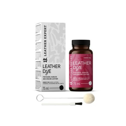 Velúr festék cseresznyerózsaszín bőr szakértő, velúr, nubuk és anilin festék 75ml