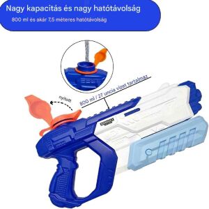 Esoaker Pumpás Vízipisztoly – 800ml tartály, akár 60 lövés, 9 méteres hatótáv 140742693 - Vízipisztoly