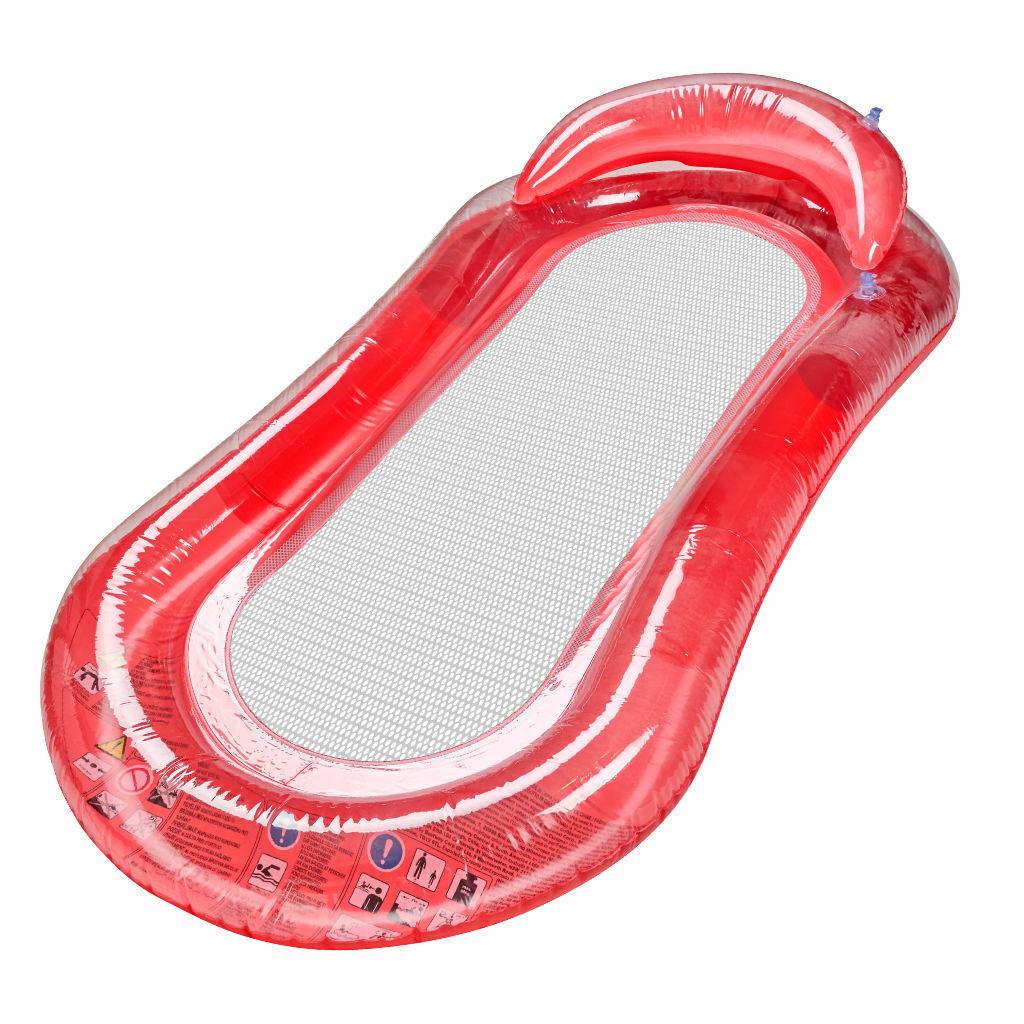 BESTWAY 43103 felfújható úszómedence matrac hálóval, piros színű
