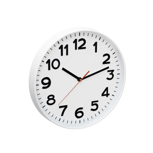 Home AWC300WH fali óra, üveg előlap, kontrasztos, jól leolvasható számlap, 1xAA elem tápellátás, átmérő 300mm