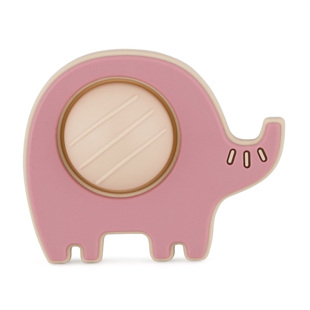 PETITE&MARS Szilikon játék Elephant Edwin Dusty Rose 6hó+