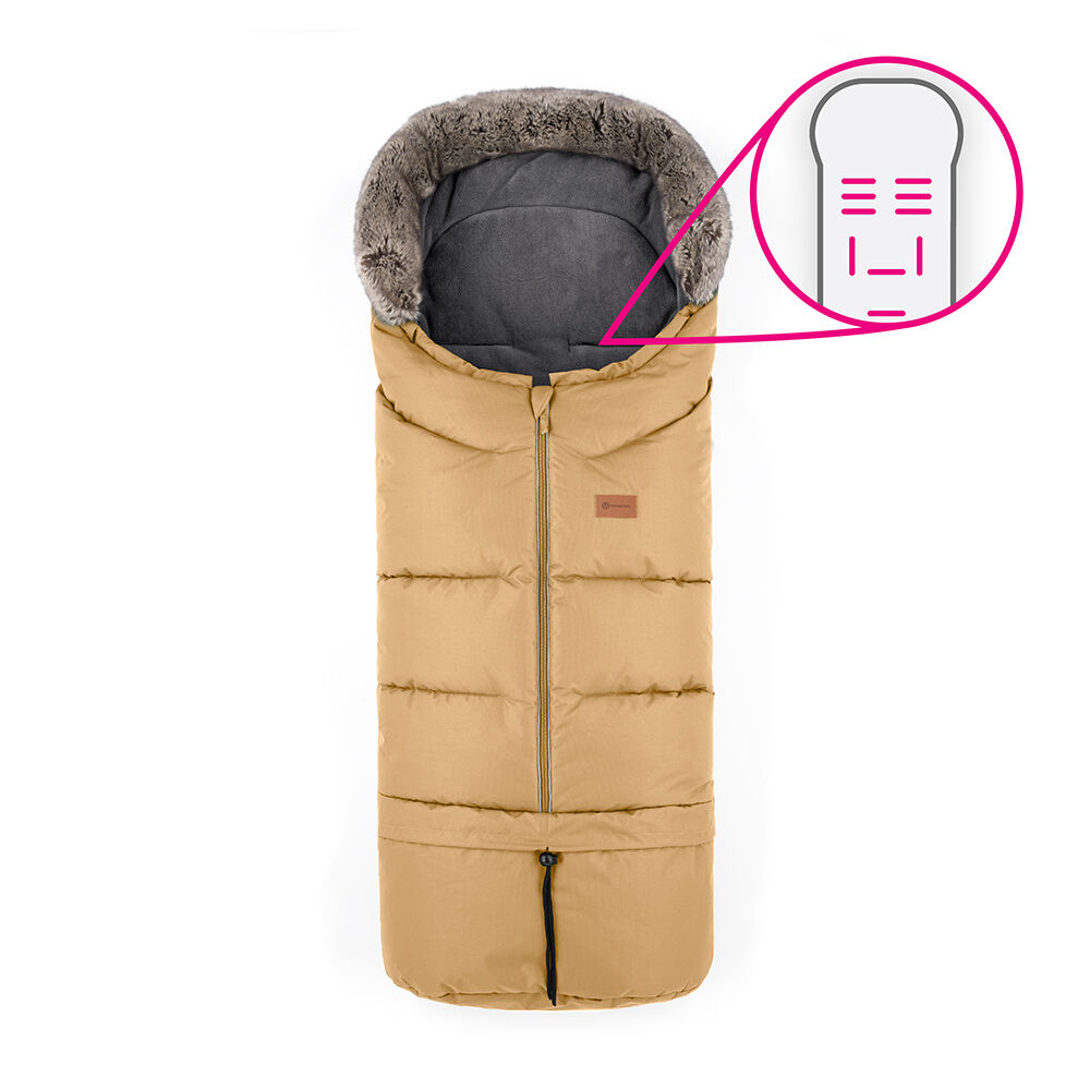 PETITE&MARS Bundazsák Arctic 4in1 Horizontal Elegant Caramel