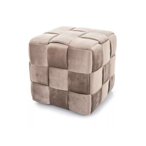 Casel Velvet Fonott Puff Sötét Bézs 136637961 - Signal