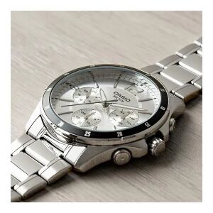 Casio MTP-1374D-7A férfi rozsdamentes acél kronográf karóra, WR50