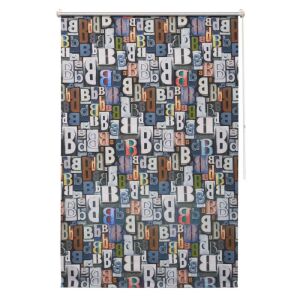 B.Banani Klemmfix Sötétítő Roló – 57 x 150 cm, Színes Betűmintás 136648733 - Lakberendezés