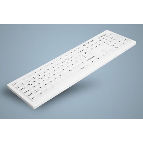 CHERRY AK-C8100F-FUS-W/GE vezeték nélküli billentyűzet, QWERTZ elrendezés, fehér - Számítógép és kiegészítő