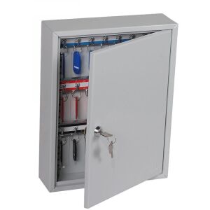 Phoenix KC0601K Schlüsselschrank mit Schloss für 42 Schlüssel - Grau (KC0601K) 136653117 - Schlüsselkästen