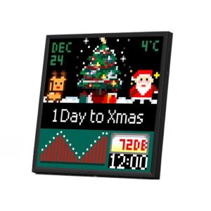 Divoom Pixoo-64 digitaler Bilderrahmen mit Weihnachtscountdown - Divoom